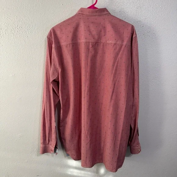 StockerpointMen's red white Button Down Shirt xxl German